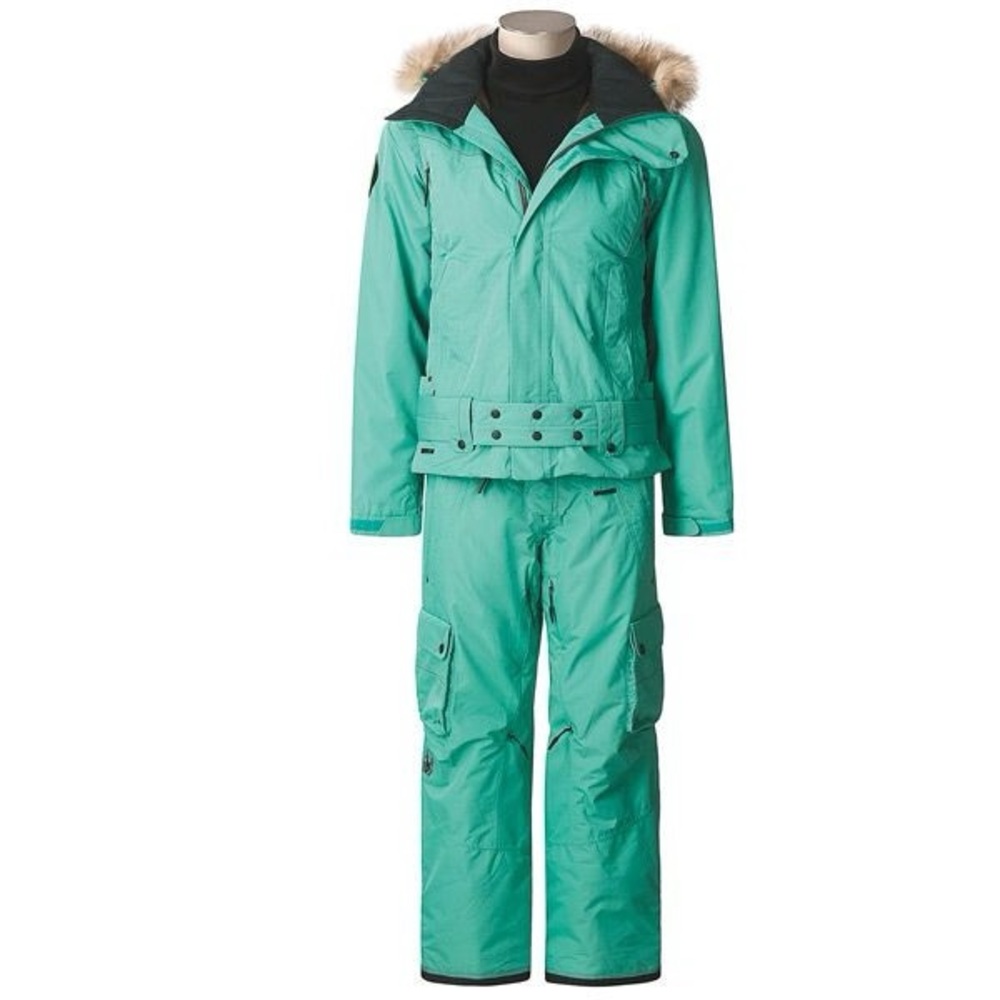 Spyder Teal Women Ski/Snowboard Jacket and Pants Set